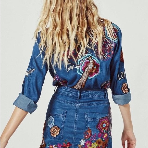 Spell Flower🌻Child Denim Skirt XS - Picture 6 of 6